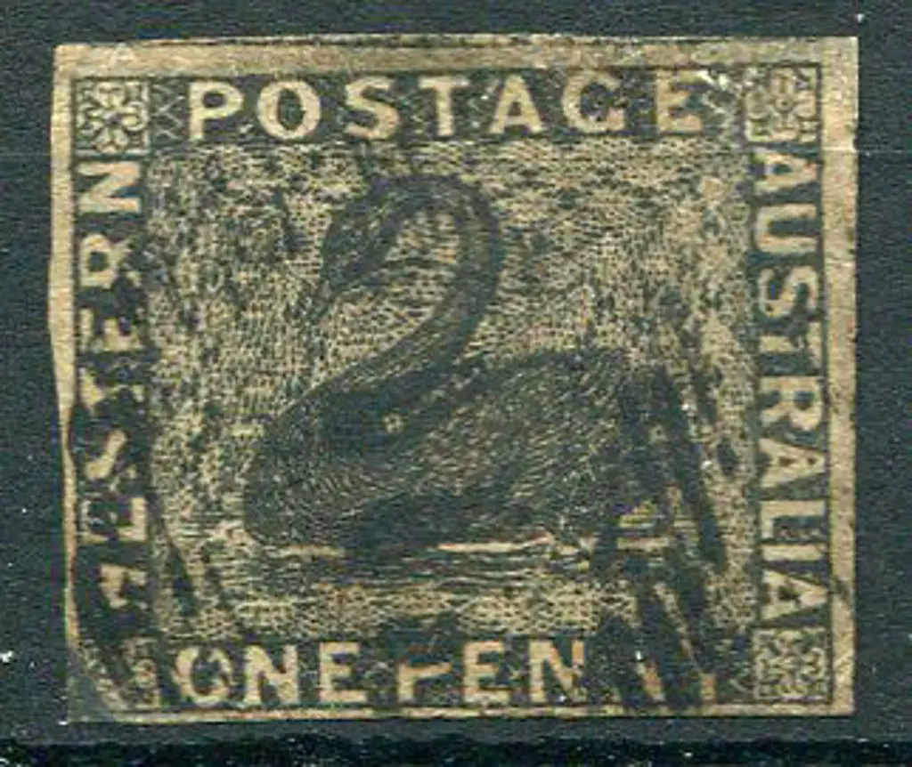 1854 1d black with 4 close margins. Could do with ... Image 1++