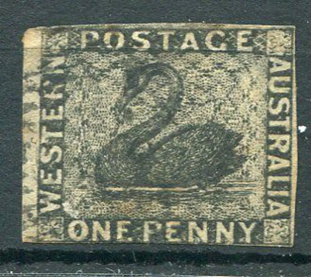 1854 1d black with 4 close to just touching ... Image 1++