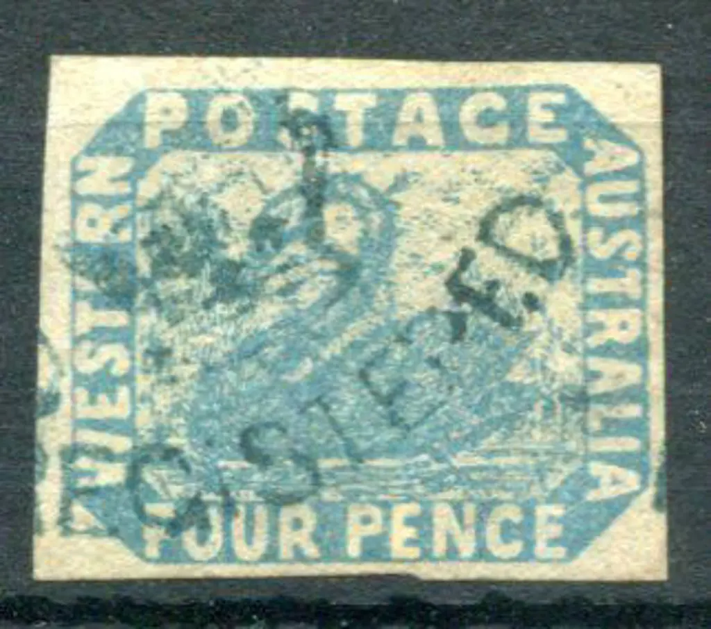 1854 4d pale blue F/U by Crown Reg’d cancel in ... Image 1++