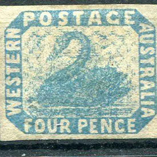 1854 4d pale blue with 4 clear even margins. Fine ...