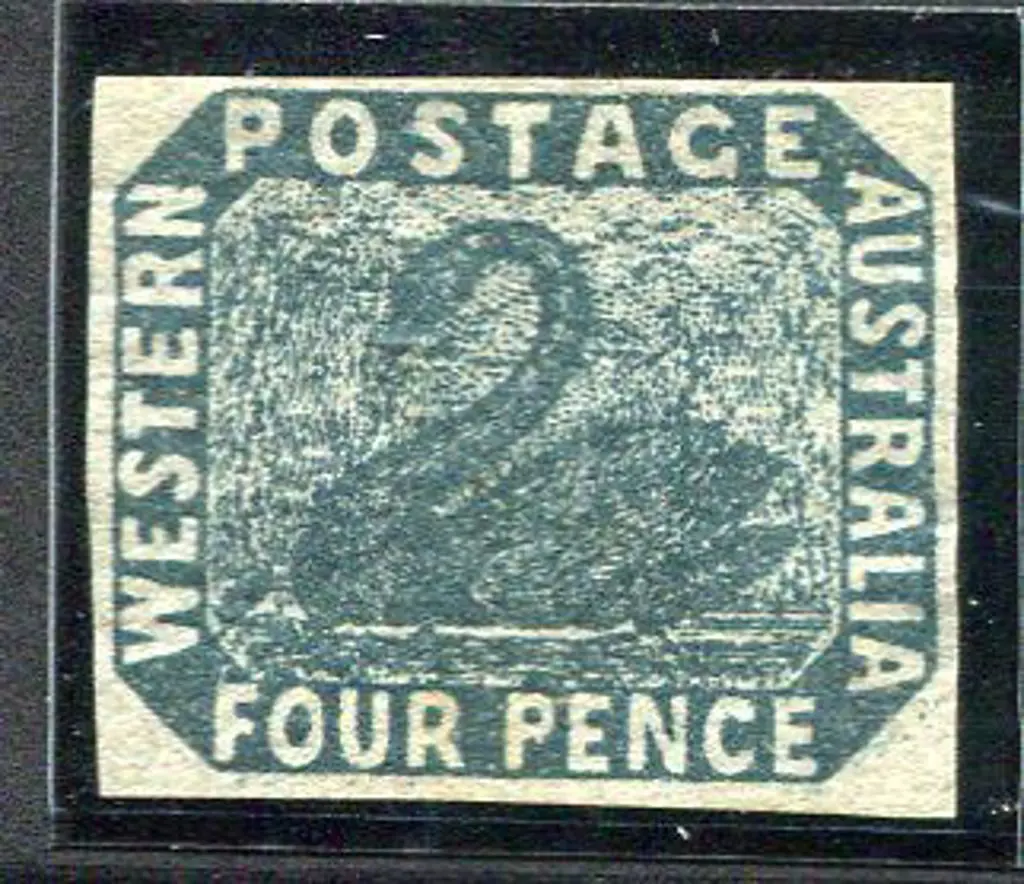 1855 4d slate-blue. 4 margin example with Ceremuga ... Image 1++
