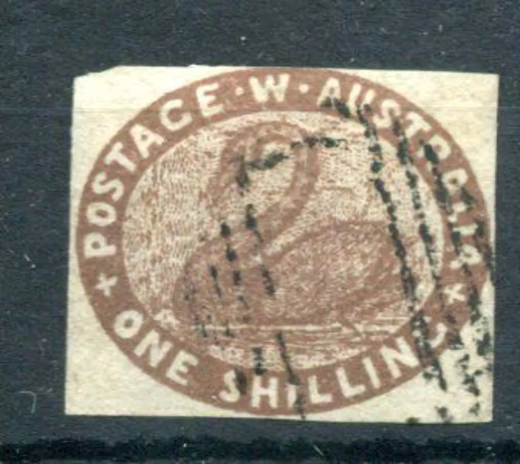 1854 1/- deep red-brown lightly used by void grid ... Image 1++