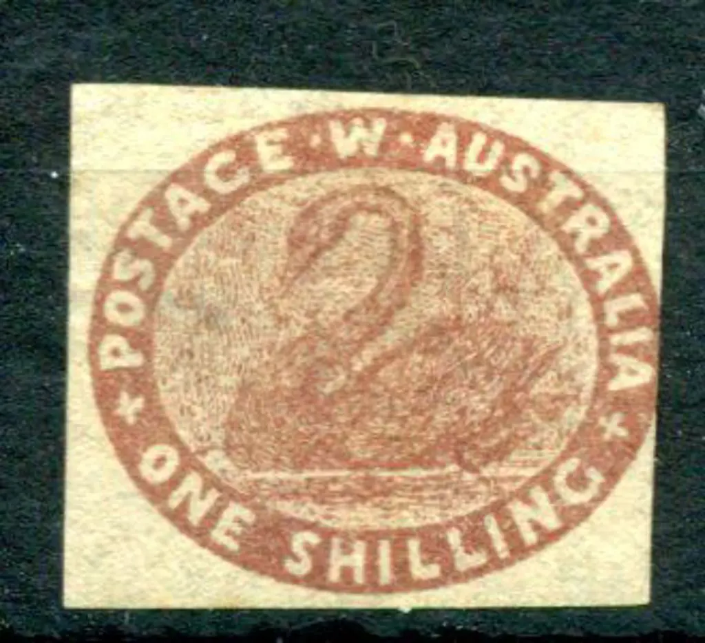 1854 1/- deep red-brown. Unused mint example just ... Image 1++