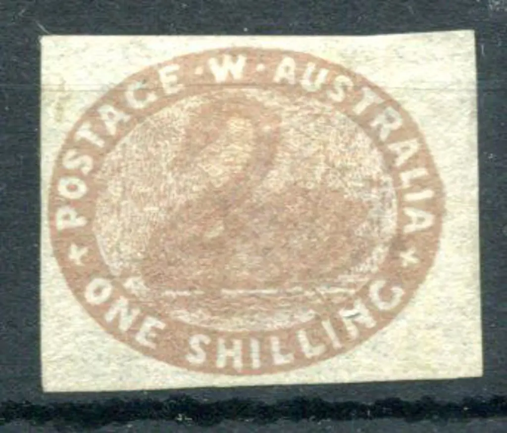 1855 1/- pale brown. Unused mint with huge to good ... Image 1++