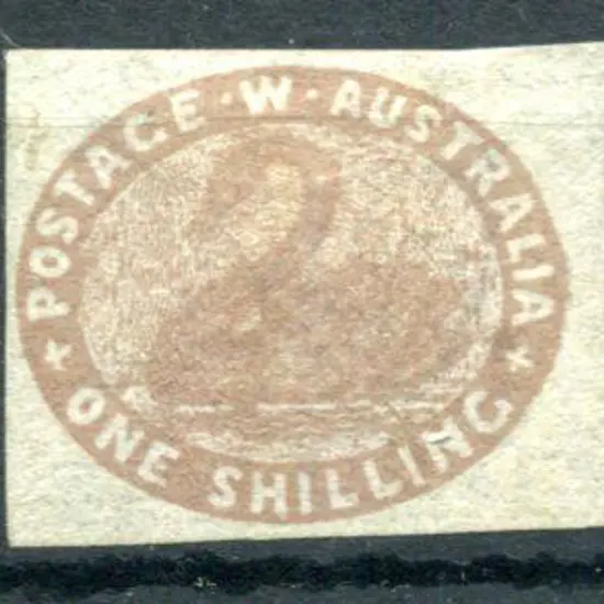 1855 1/- pale brown. Unused mint with huge to good ...