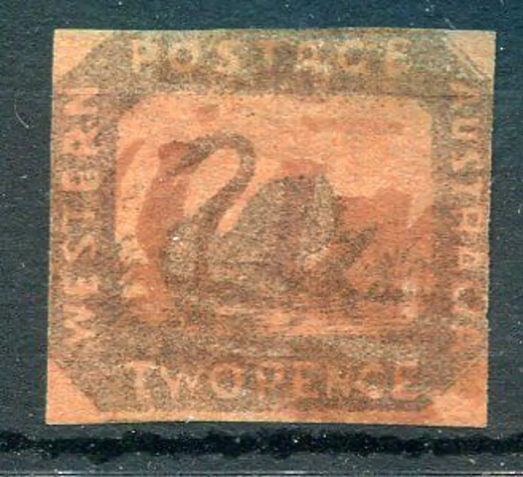 1858 2d brown black/Indian red. Close to just ... Image 1++