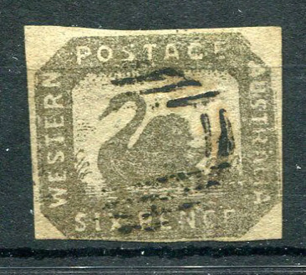 1857 6d golden bronze fine used by indistinct grid ... Image 1++