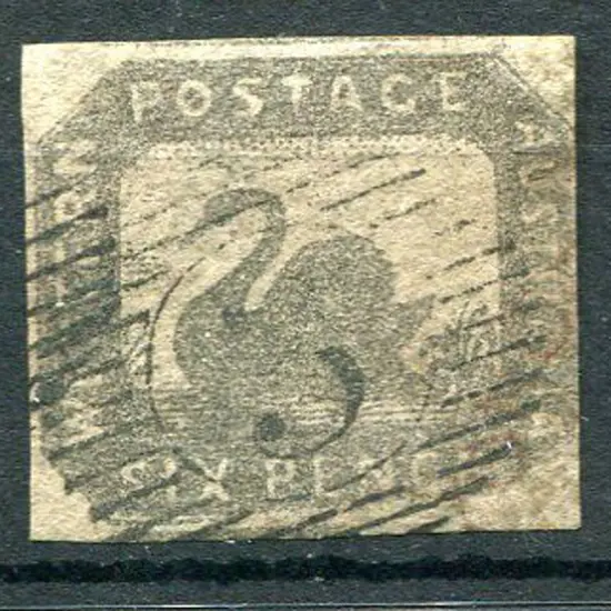 1857 6d golden bronze, 4 margins just touching at ...