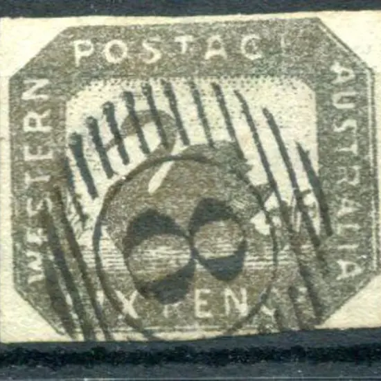 1857 6d golden bronze fine used by crisp BN "8" ...