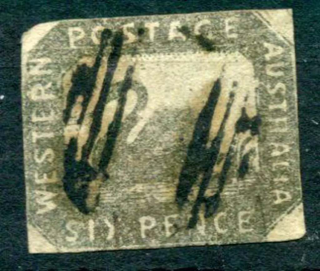 1859 6d grey-black used with void grid cancel. ... Image 1++