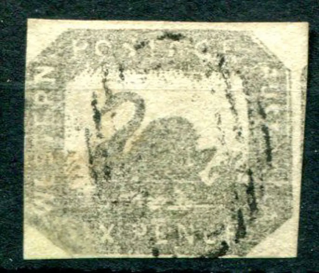 1859 6d grey-black, clear on 3 sides & just ... Image 1++