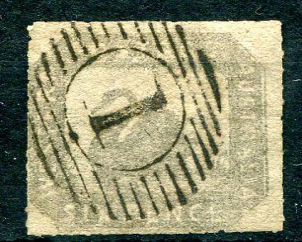 1859 6d grey-black rouletted on all 4 sides. Fine ... Image 1++