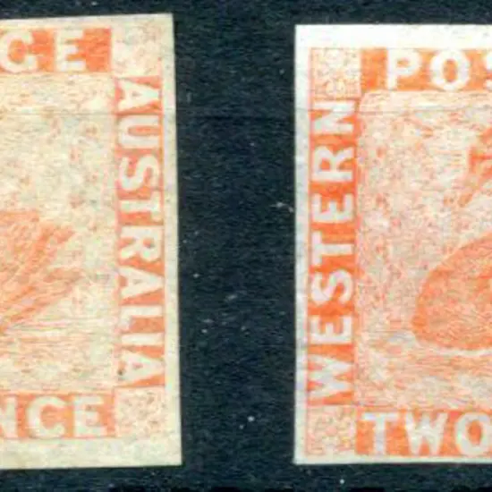 1860 2d pale orange & orange-vermilion. Both ...