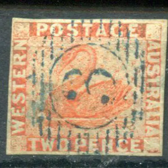 1860 2d orange-vermilion fine used by BN "3" in ...
