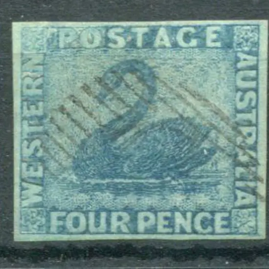 1864 4d blue. Fine used with crisp, light BN ...