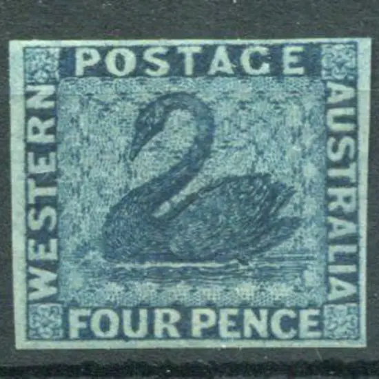 1860 4d deep blue. Unused mint example with ...