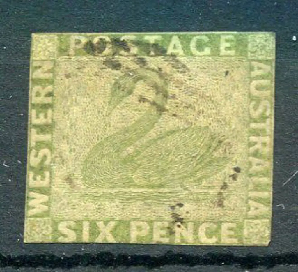 1861 6d sage-green with margins very close to ... Image 1++