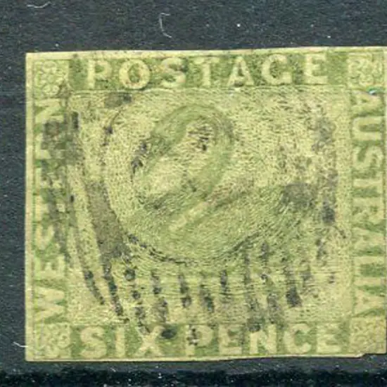 1861 6d sage-green attractively used with full BN ...