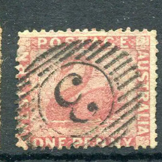 1861 1d rose, intermediate perf. 14-16, 1d rose ...