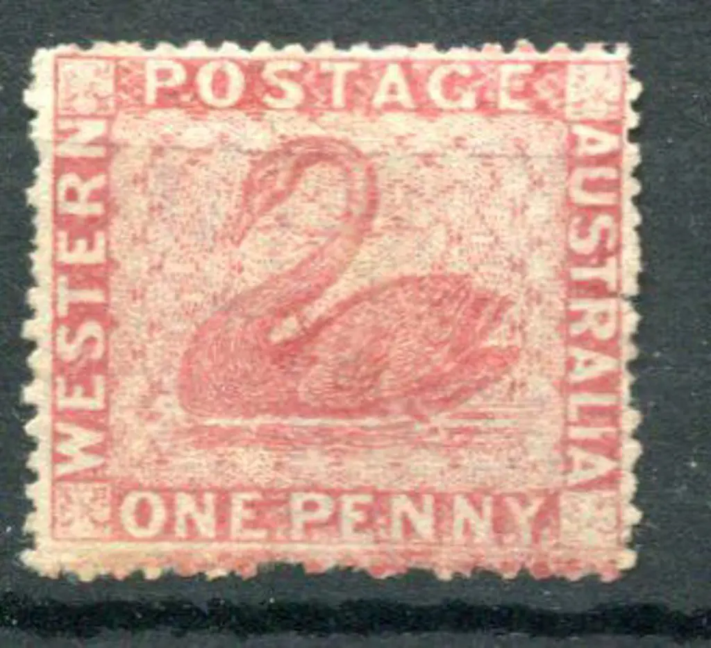 1861 1d rose. Unused without gum & small tear ... Image 1++