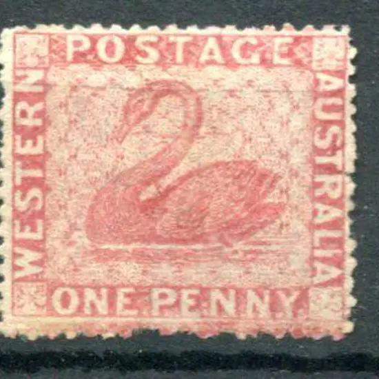 1861 1d rose. Unused without gum & small tear ...