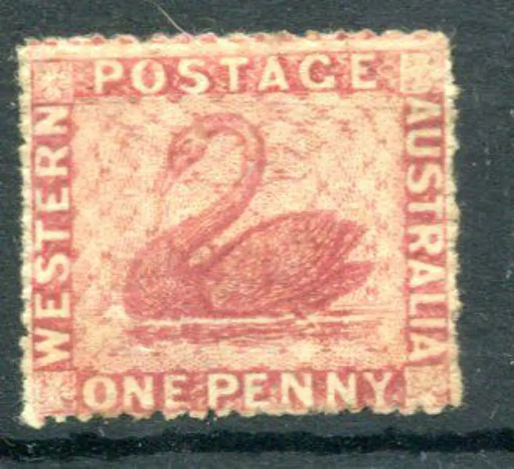 1861 1d rose. MLH with part o.g SG 33, Cat. £750 Image 1++