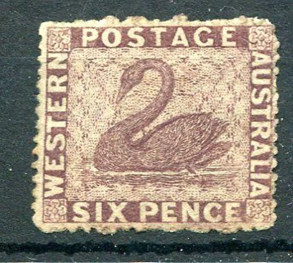 1861 6d purple brown, usual intermediate uneven ... Image 1++