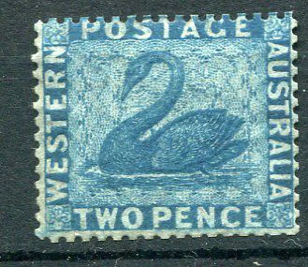 1861 2d blue. MLH with small part og. SG 39, Cat. ... Image 1++