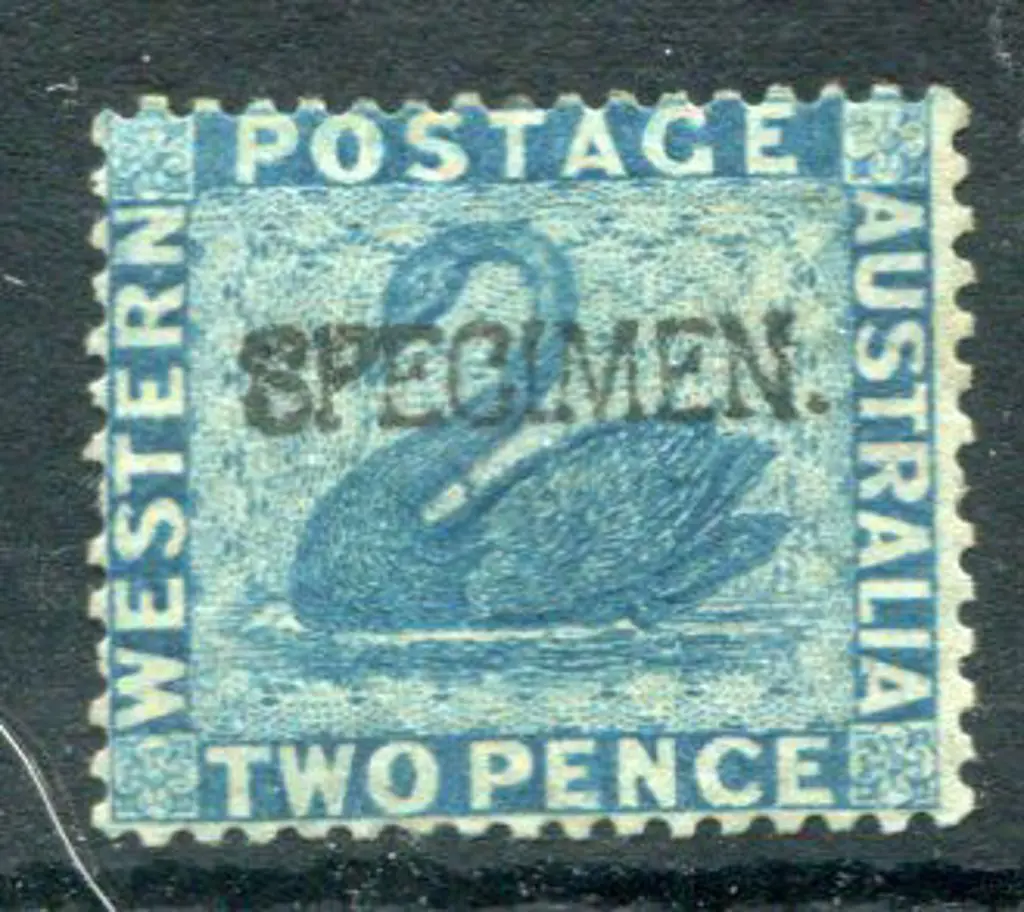 1861 2d blue with "SPECIMEN" ovpt. MLH. SG 39s Image 1++