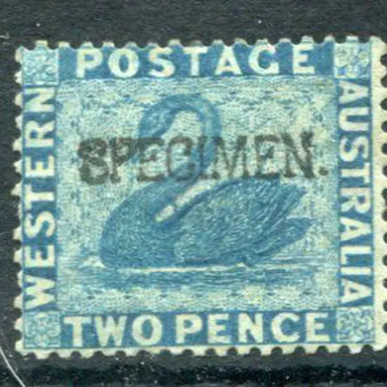 1861 2d blue with "SPECIMEN" ovpt. MLH. SG 39s