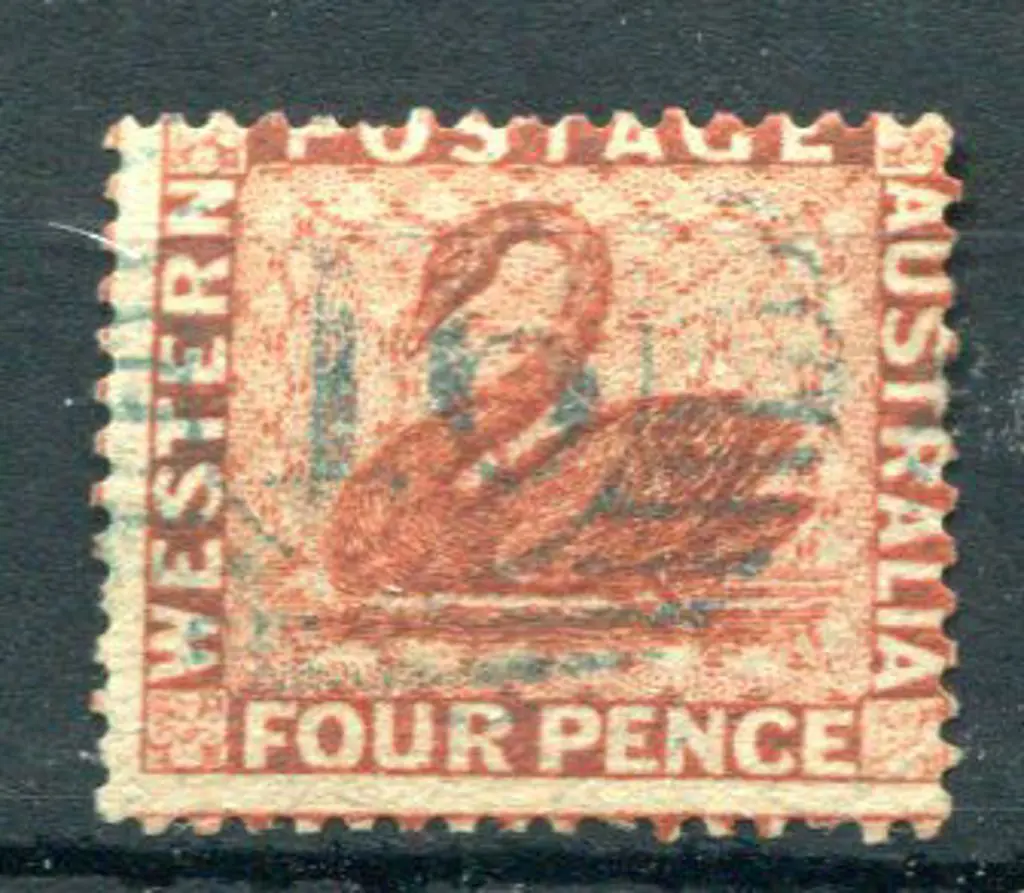 1861 4d vermilion. F/U with 15 bar 14 numeral ... Image 1++