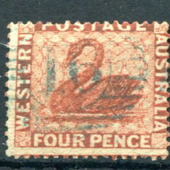 1861 4d vermilion. F/U with 15 bar 14 numeral ...