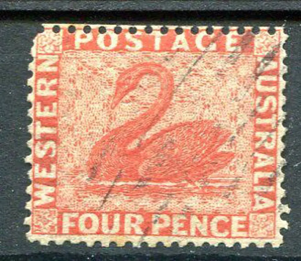1861 4d vermilion. Fine used. SG 40, Cat. £180 Image 1++