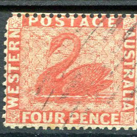 1861 4d vermilion. Fine used. SG 40, Cat. £180