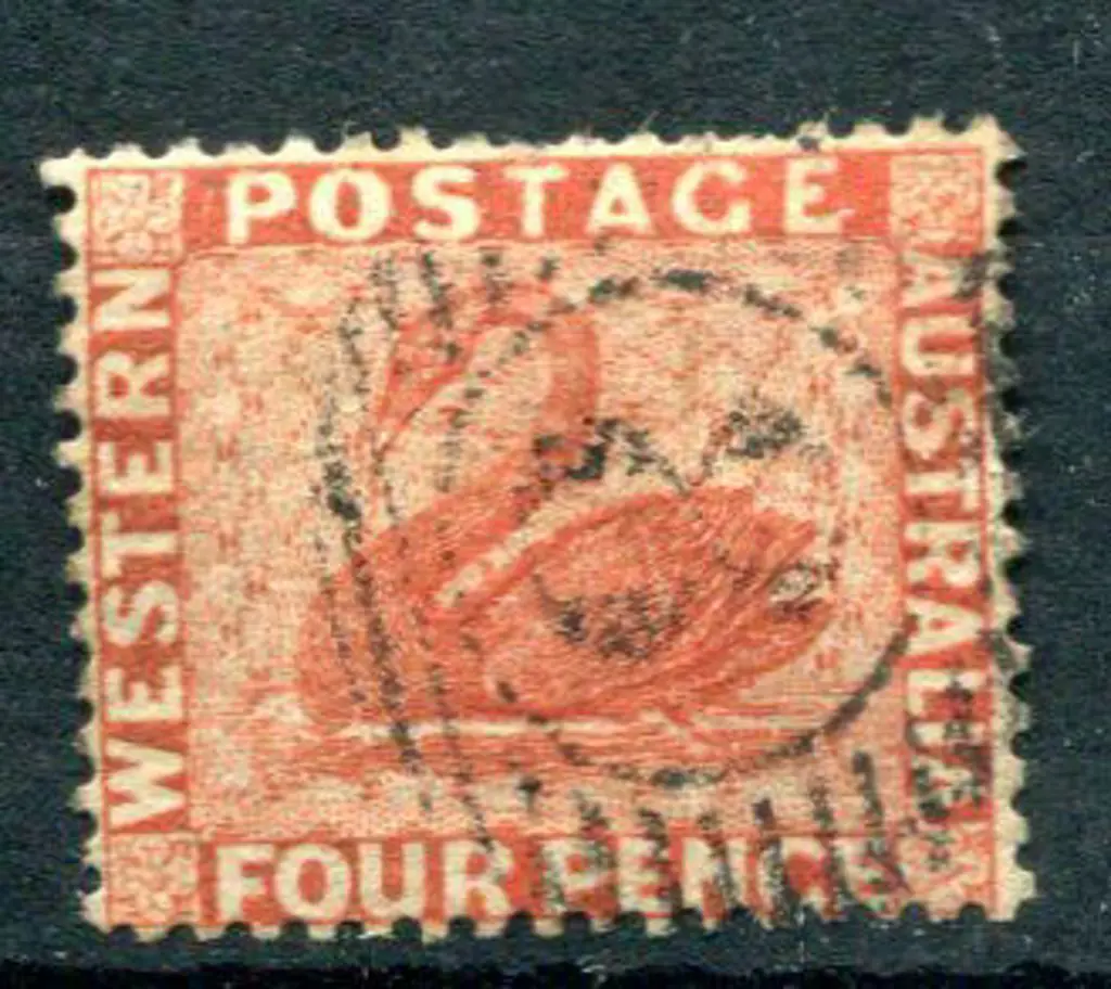 1861 4d vermilion. Fine used with BN "8". ... Image 1++