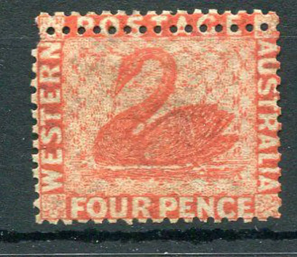 1861 4d vermilion, perf. 14, Somerset House with ... Image 1++