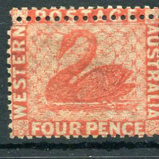 1861 4d vermilion, perf. 14, Somerset House with ...