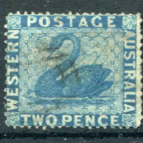 1861 2d blue with sideways reversed wmk variation. ...
