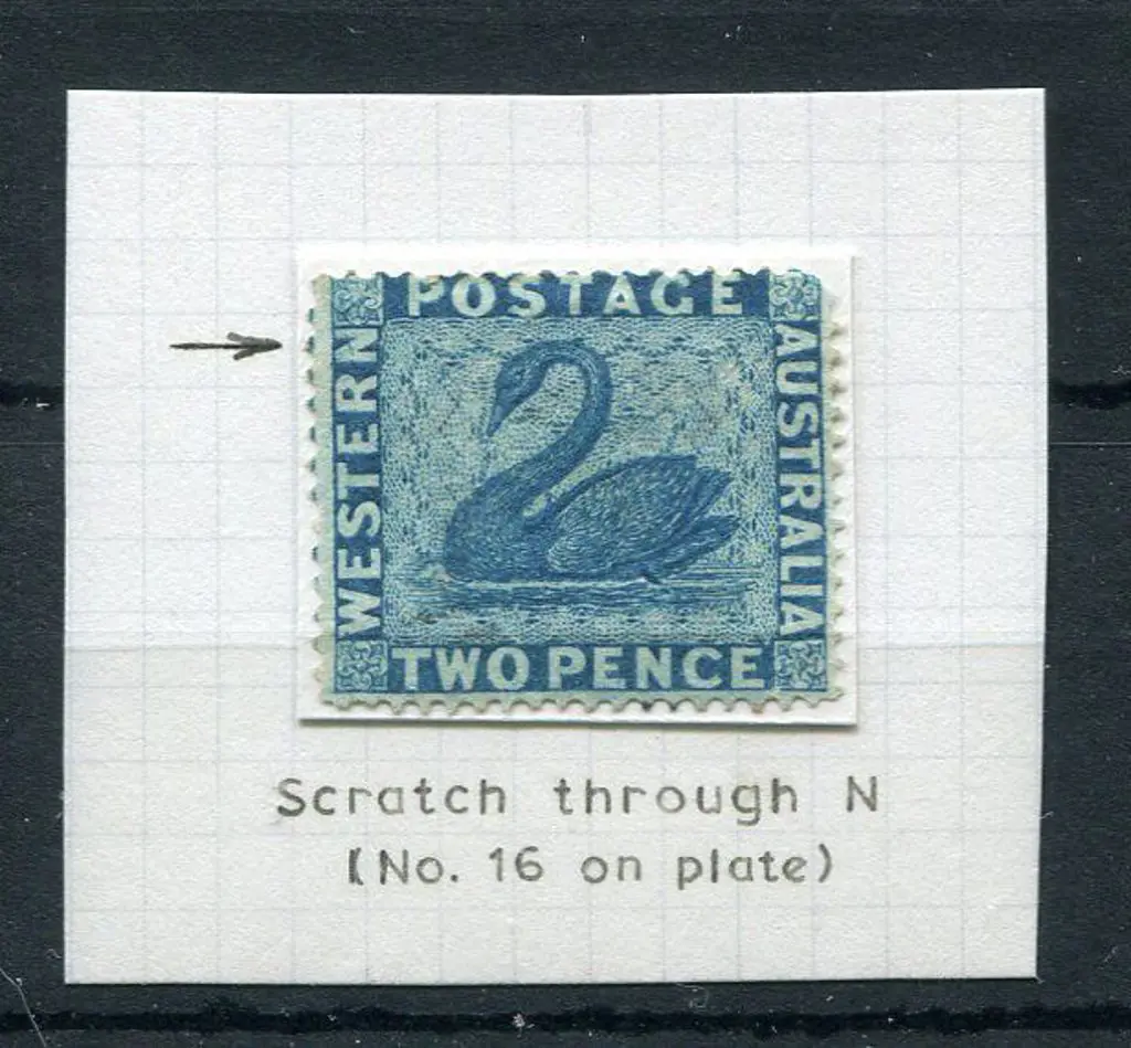 1861 2d blue with "hairline through "N" of ... Image 1++