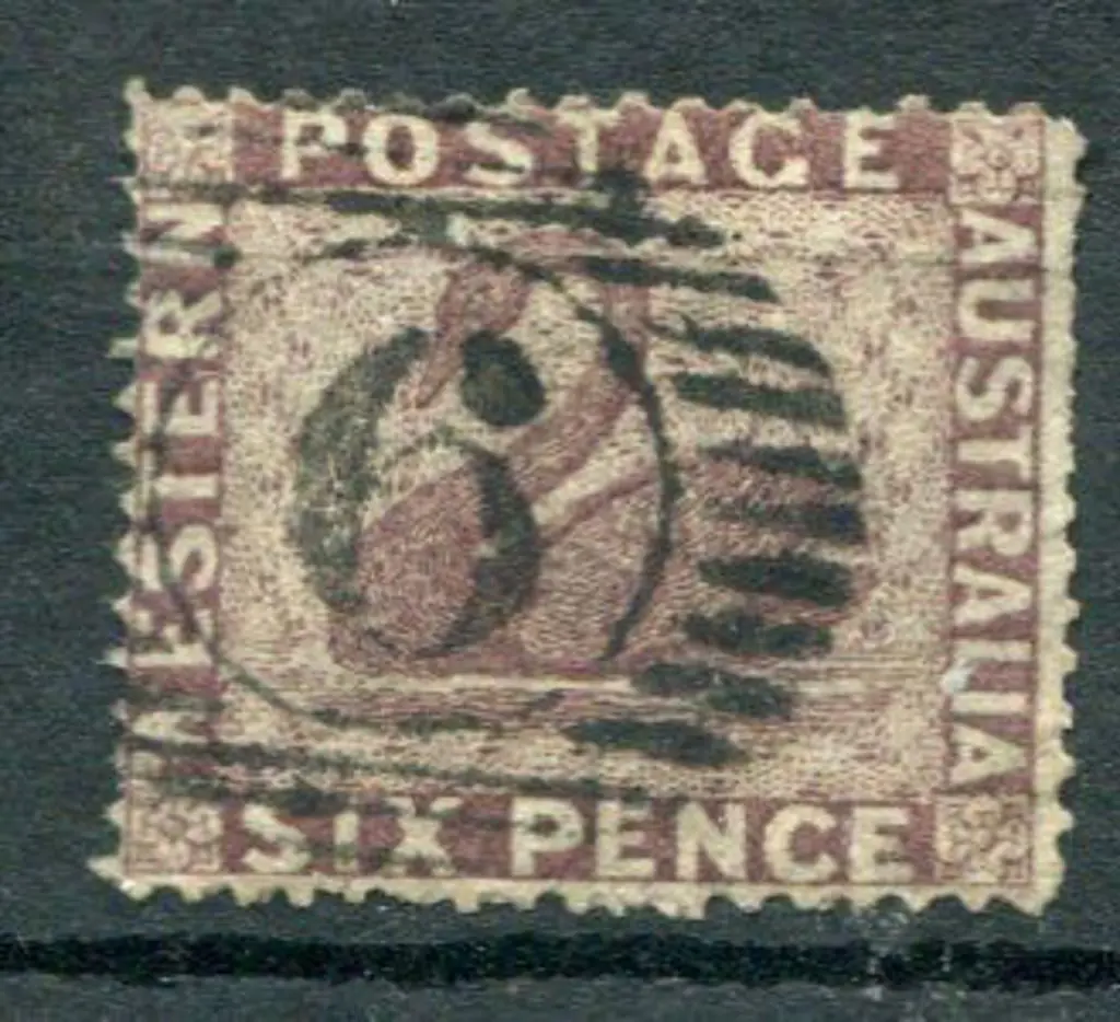 1861 6d purple-brown, perf, clean-cut 14-16. F/U ... Image 1++
