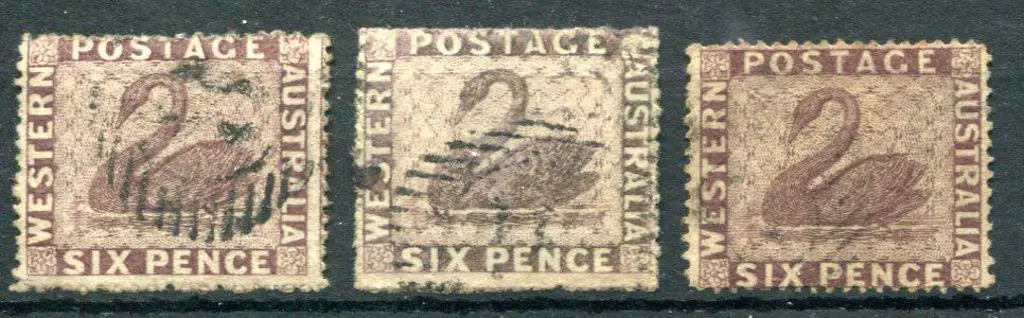 1861 6d purple-brown in 2 shades with intermediate ... Image 1++