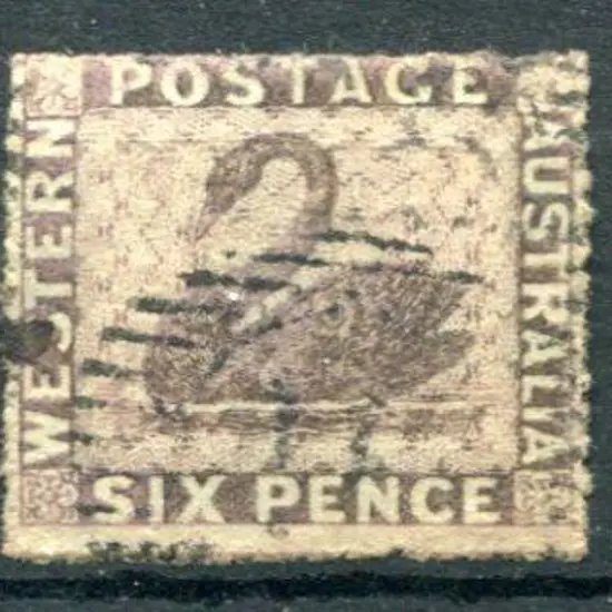 1861 6d purple-brown in 2 shades with intermediate ...