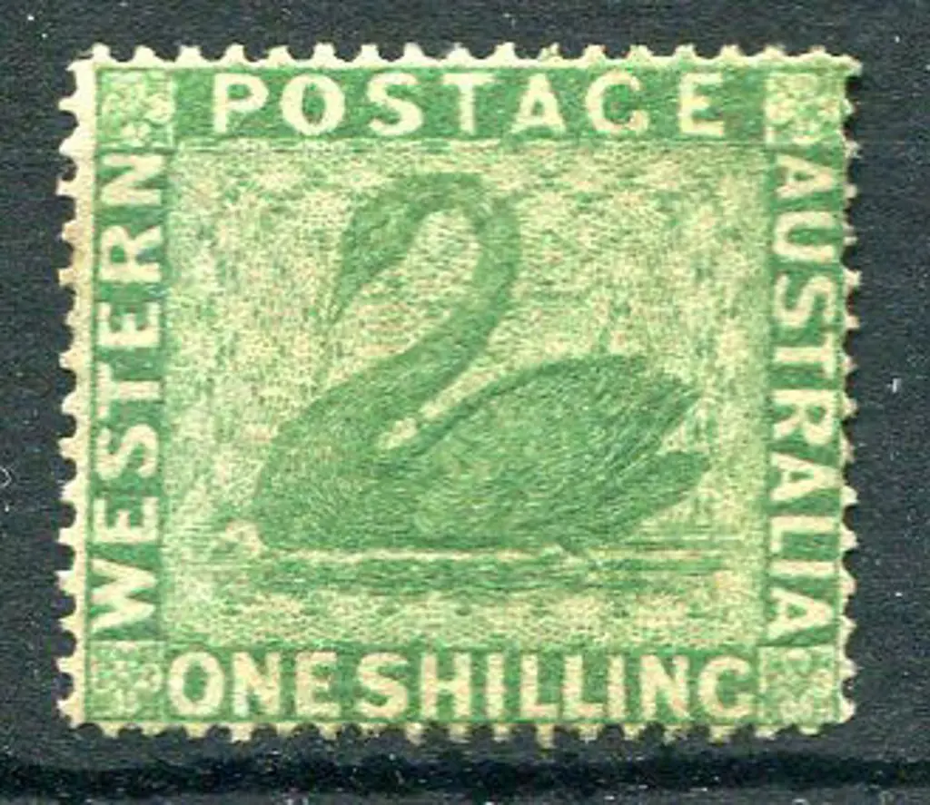 1861 1/- yellow-green. Unused without gum. SG 43, ... Image 1++
