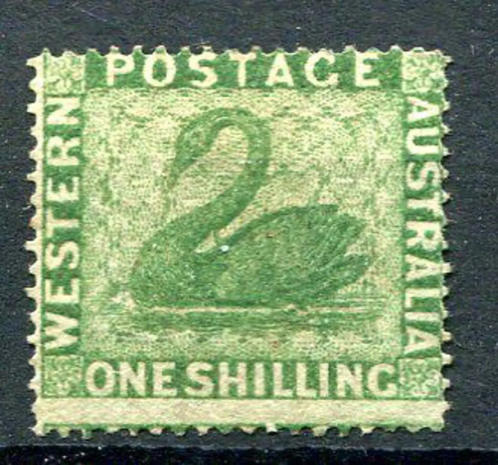 1861 1/- yellow-green. Fine unused without gum, ... Image 1++