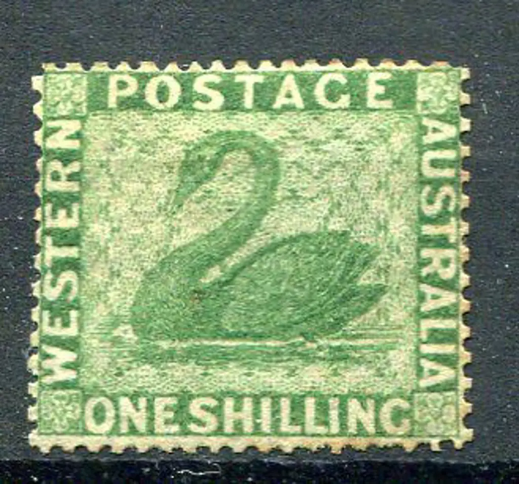 1861 1/- yellow-green. Fine unused with part og. ... Image 1++