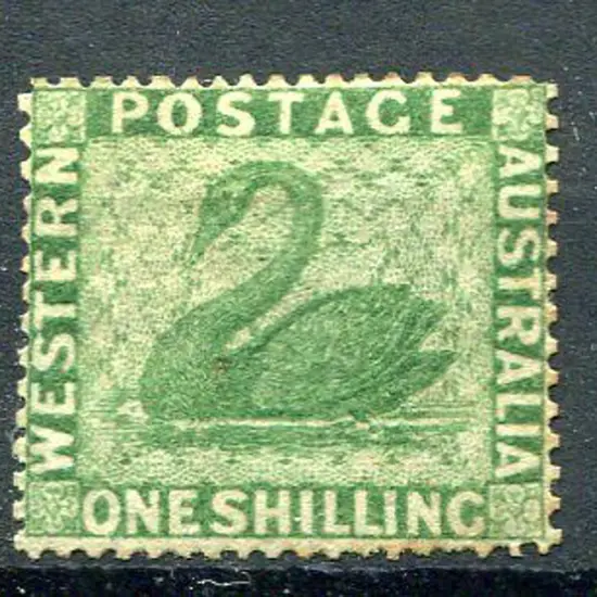 1861 1/- yellow-green. Fine unused with part og. ...