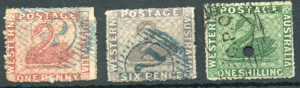 1861 1d rose-carmine with 15 bar "8" Fremantle ... Image 1++