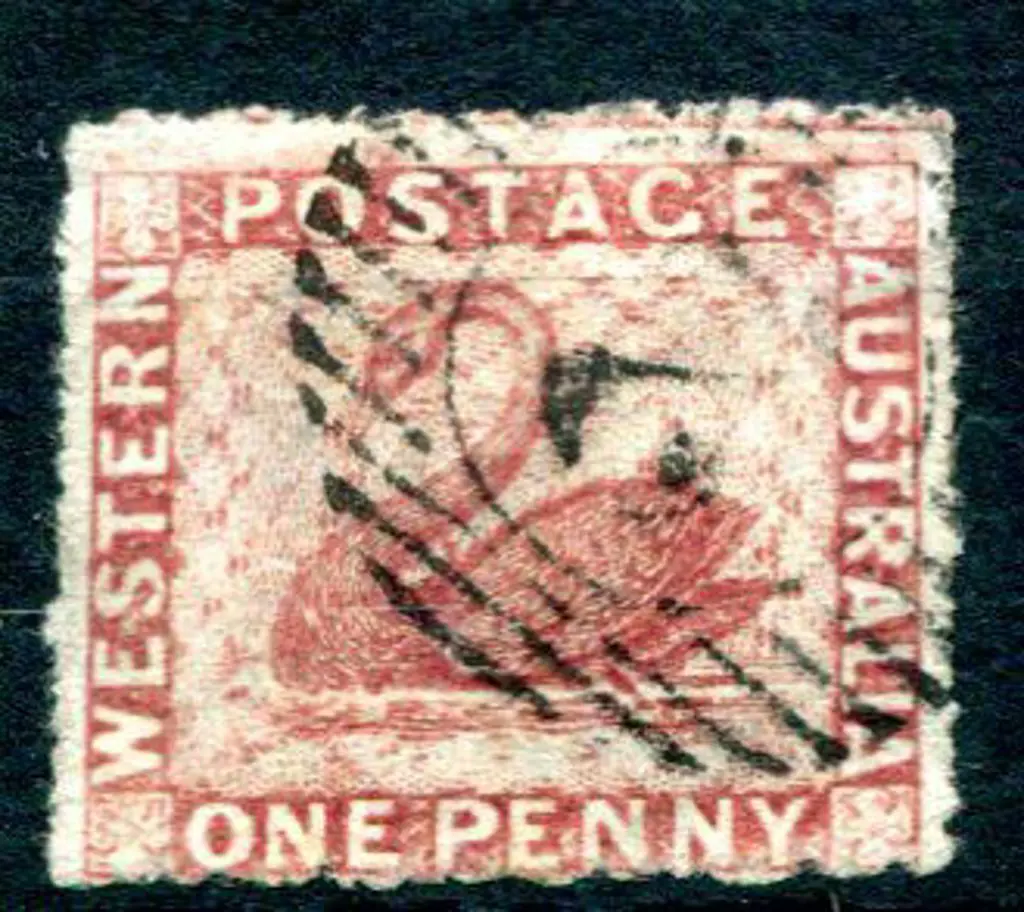 1861 1d rose-carmine. F/U. SG 44, Cat. £50 Image 1++