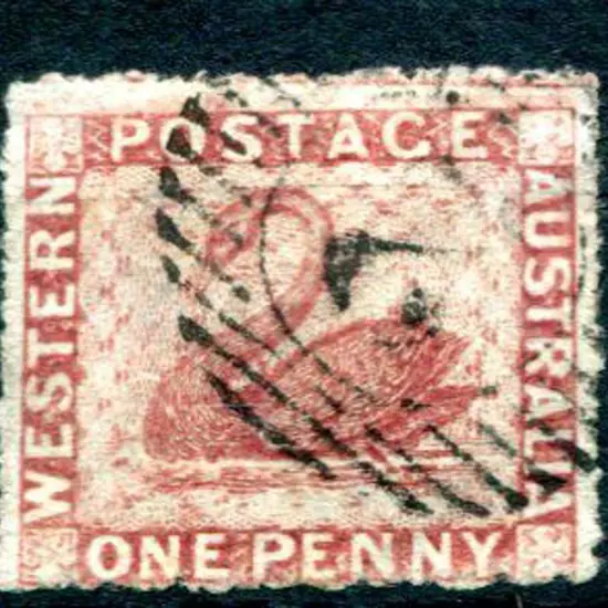 1861 1d rose-carmine. F/U. SG 44, Cat. £50