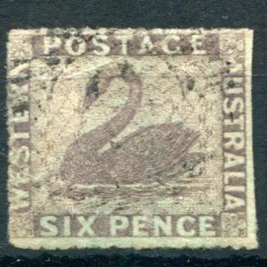 1861 6d purple/blued. Lightly used. SG 45, Cat. ...
